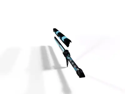 Futuristic Sword - Wakizashi Low-poly 3D model