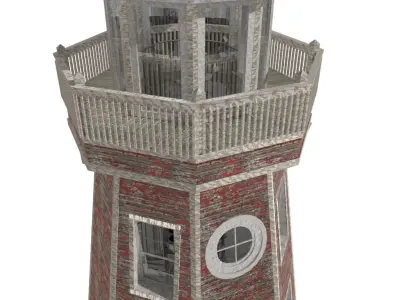 House-018-Lighthouse lighthouse 3D model