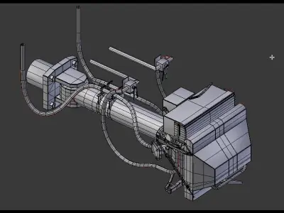 Train coupler 3D model
