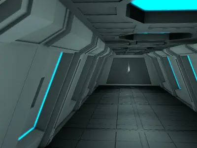 Sci fi Interior 3D model 82