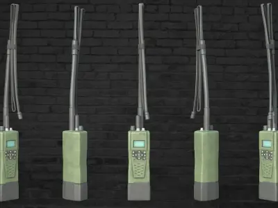 MILITARY Game Ready Spear Head Radio Low-poly 3D model