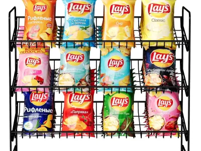  Lays Chips Low-poly 3D model