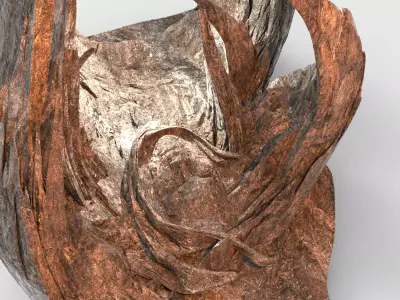 Alien desert Emporess ruins 3 3D model