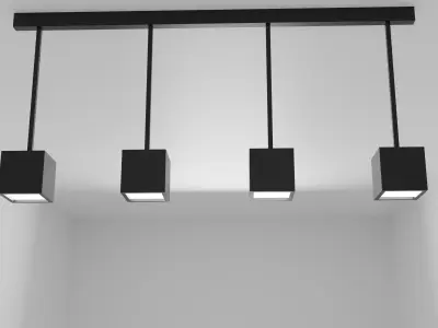 Ceiling lamp Free 3D model 12