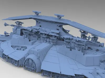 Jupiter alien ruins 3D model