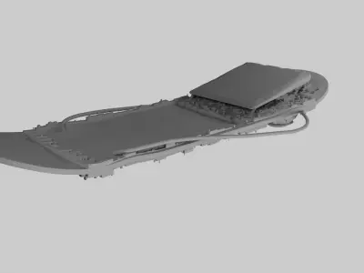 HOVERBOARD SKATE Low-poly 3D model