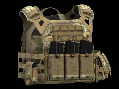 Plate Carriers CRYE JPC 2 V4 Low-poly 3D model