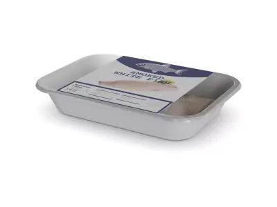 Smoked fish and seafood Smoked Whitefish 3D model