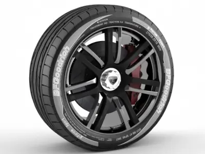 Wheel Zenvo ST1 3D model