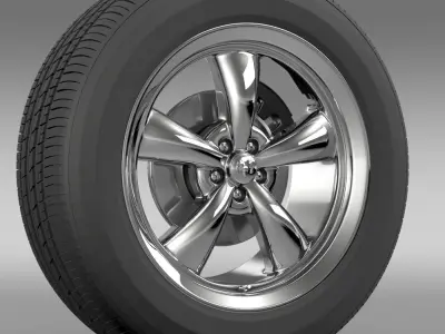 Mopar Dodge Challenger wheel 3D model