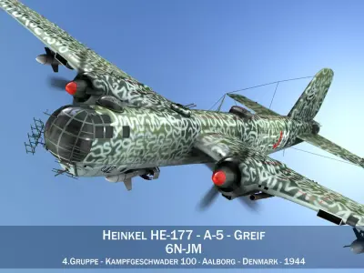Heinkel He-177 A-5 - Greif - 6NJM 3D model