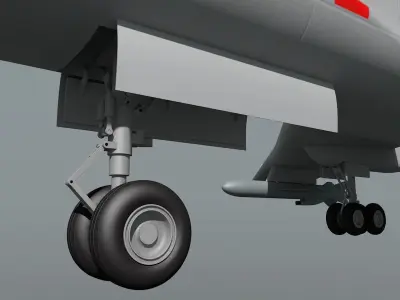 Chinese Air Force Xian H-6 3D model