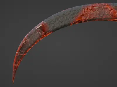 Cronus Sickle - Orange 3D model