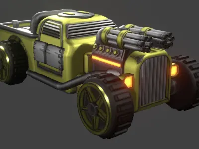 APC sports car Free low-poly 3D model