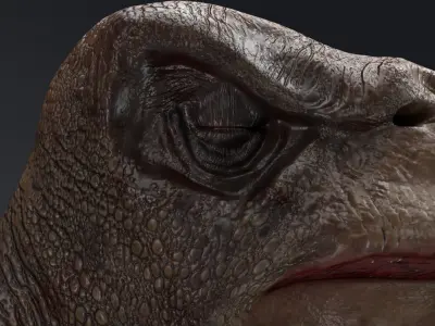 Dinosaur Tropeognathus dinosaur flying Low-poly 3D model