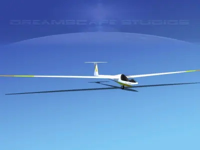 Glaser Dirks DG200 15Mtr Sailplane V10 3D model