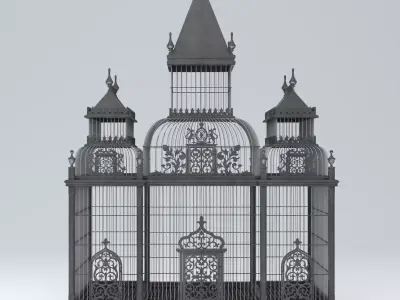 VICTORIAN BIRD CAGE 3D model