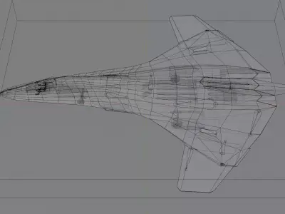 Lockheed NGAD deux concept fighter Free 3D model