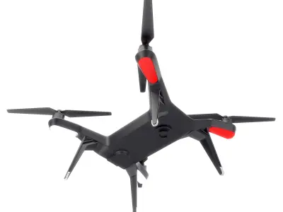 3DR solo quadcopter drone 3d model vray 3D model