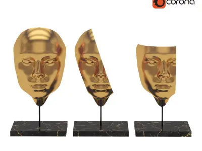 Faces Sculpture Free 3D model