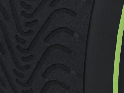 enkei intermediate front tyre Low-poly 3D model