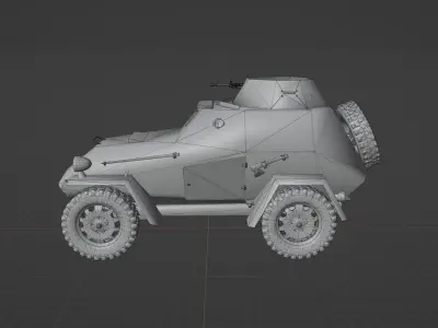 BA 64 Low-poly 3D model