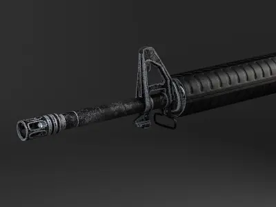M16 A3 rifle 3D model