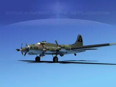 Boeing B-17G Flying Fortress HP V06 3D model