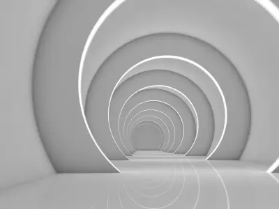 Sci Fi Tunnel 3D model 65