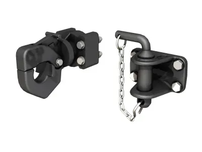 Trailer hitch - Tow eye 3D model