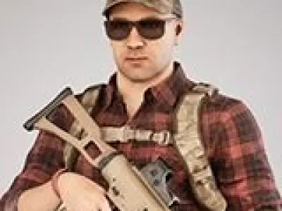 Casual Soldier 22 Low-poly 3D model