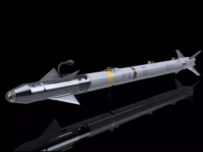 AIM-9X Sidewinder - Extreme Detail-Accuracy - 3D Print Ready 3D print model