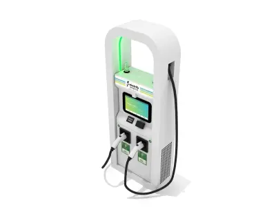  Vehicle Charging Pump Station EV 01 3D model