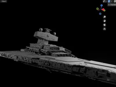 Tector Class Star Destroyer - Star Wars 3D model