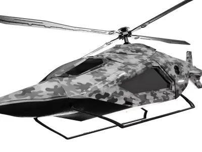  Futuristic Fighter Jet High Detail 3D Model 3D model