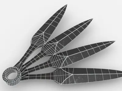 Survival Kit - Throwing Knife Low-poly 3D model