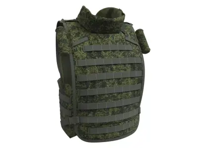 Russian Army Bulletproof Vest 6b45 Ratnik - Marvelous Designer 3D model