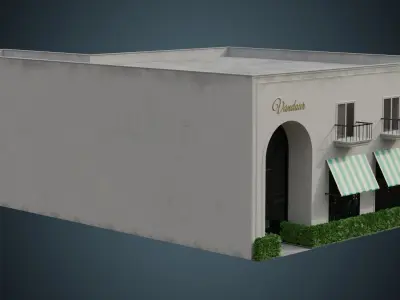 Building 10B Low-poly 3D model