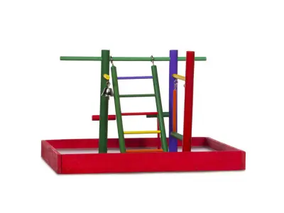 Charlan Wood Bird Play Gym  3D model