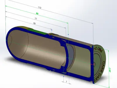 M430 40mm Projected Grenade Bomb for FPV drones Shell Cartridge 3D model