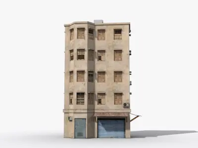 Arab Middle East Building x30 Low-poly 3D model