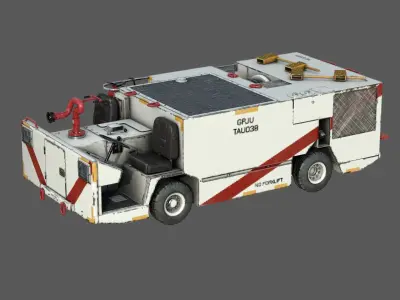 P25 fire engine 3D model