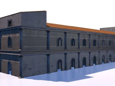classical roman theater 3D model
