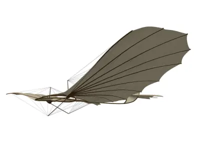 Otto Lilienthals glider 3D model