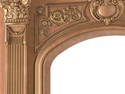 Arched doorway Arch in classic style 3D model