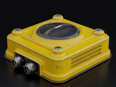 Factory Electrical Switch 11x11x4 Low-poly 3D model