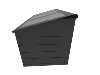 Planter greenhouse to grow vegetables Low-poly 3D model
