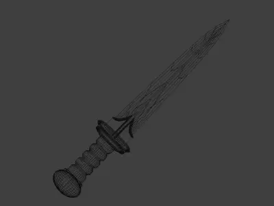 Fantasy Gladius  Low-poly 3D model