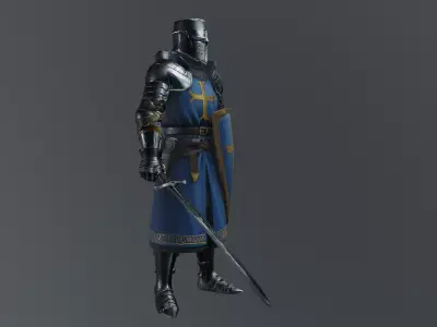 blue templar 3D model