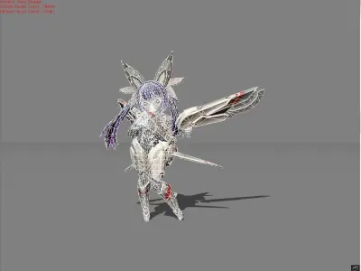 Nana Mecha Baby Low-poly 3D model
